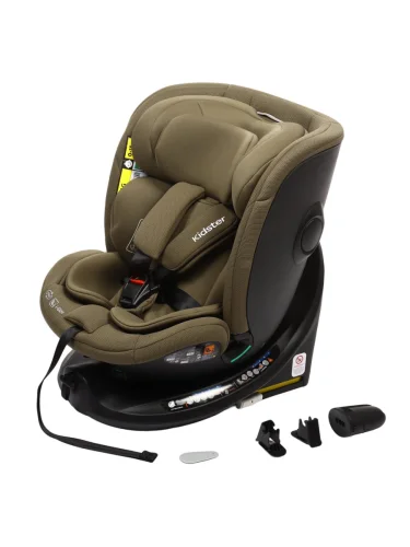 Автокресло детское 0-36кг (0+I-ll-IlI) 0-12лет dark olive KIDSTER Isofix HAPPY BABY