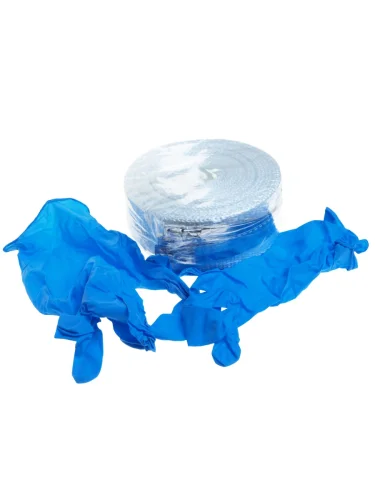 Термолента для глушителя (1х50х10000мм) (8 хомутов перчатки) стекловолокно белая PRO SPORT