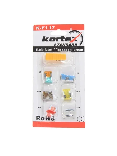 Предохранитель 5-30А флажковый MICRO Low Profile комплект 12шт. KORTEX