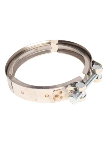 Хомут КАМАЗ-ЕВРО-4 турбокомпрессора V-образный d=126мм h=0.2мм (нержавеющая сталь) ПОЛЮС