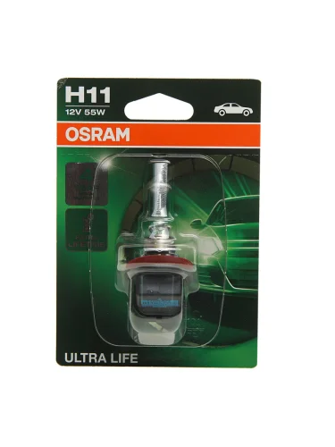 Лампа 12V H11 55W PGJ19-2 блистер (1шт.) Ultra Life OSRAM