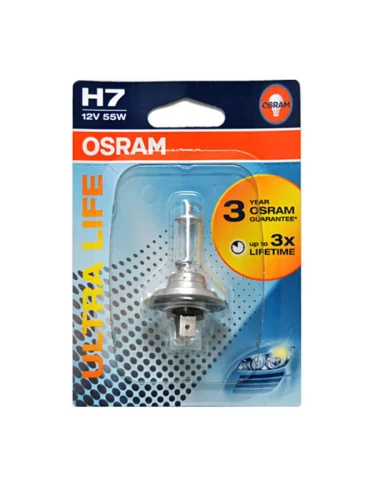 Лампа 12V H7 55W PX26d блистер (1шт.) Ultra Life OSRAM