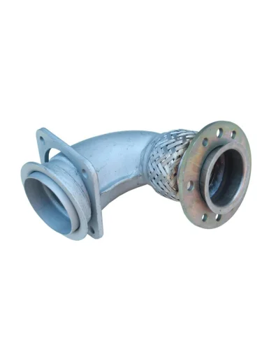 Патрубок КАМАЗ-ЕВРО приемный длинный с компенсатором НО МЕТАЛЛОКОМПЕНСАТОР