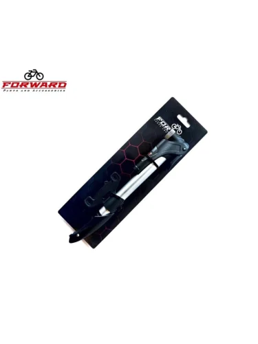 Насос велосипедный алюминиевый с манометром 21x270мм FORWARD