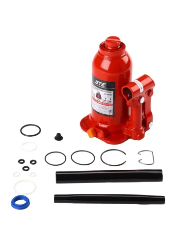 Домкрат бутылочный 4т 170-410мм 2-х плунжерный GTE