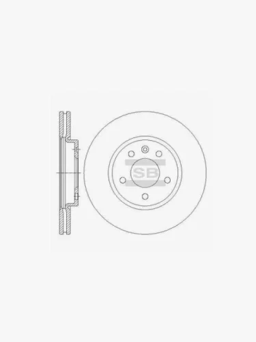 Диск тормозной передний SD3047 Chevrolet Cruze 09-14Orlando 11-Opel Astra J 09-15Zafira C (торм. сист. R16) 11-