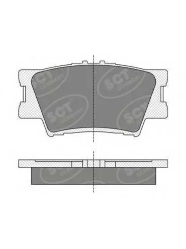 Колодки тормозные задние TOYOTA RAV 4 IIIRAV 4 IV SCT SP336