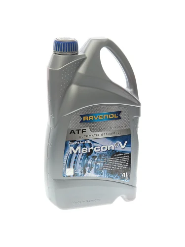 Масло трансмиссионное ATF MERCON- V псинт.4л RAVENOL