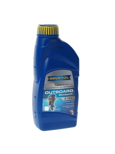 Масло моторное для 2-х тактных двигателей лодок RAVENOL OUTBOARD псинт.1л