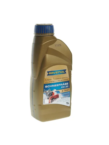 Масло моторное для 4-х тактных двигателей снегоуб.техники RAVENOL 0W30 синт.1л