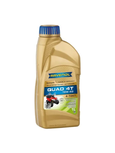 Масло моторное для 4-х тактных двигателей квадроциклов RAVENOL QUAD 4T 10W40 псинт.1л