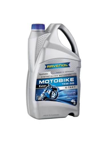 Масло моторное для 4-х тактных двигателей RAVENOL ESTER 4T 15W50 синт.4л