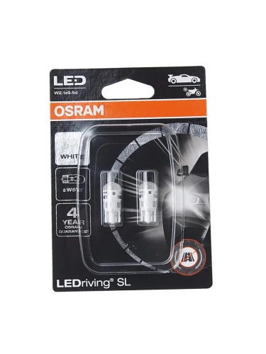Лампа светодиодная 12V W5W T10 W2.1x9.5d 6000K блистер (2шт.) LEDriving SL OSRAM