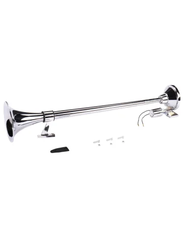 Сигнал звуковой 24V воздушный 1-о рожковый 740мм хром TORINO