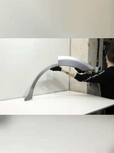 Арка ремонтная задняя ЛЕВАЯ для Mitsubishi PajeroMontero III (V6, V7) 2000-2006 (митсубиши  митсубиси паджеро 3), тип кузова - внедорожник 5дв, холоднокатаная сталь 1 мм