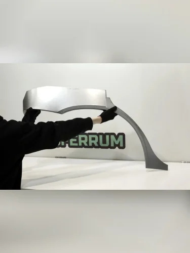 Арка ремонтная задняя ПРАВАЯ для Chevrolet Niva 1 поколение 1998 - н.в.(шевроле нива), тип кузова - кроссовер , оцинкованная ЦИНК сталь 1 мм