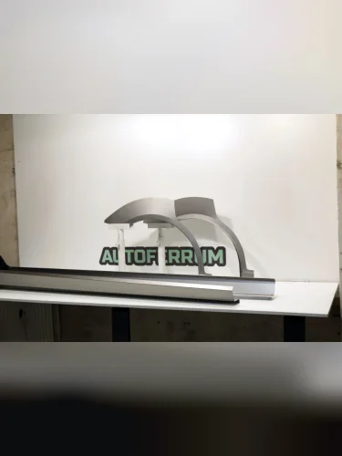 Кузовные ремонтные задние арки и пороги (комплект) + УСИЛИТЕЛИ для Ford Focus I 1998-2005 (форд фокус 1), тип кузова - седан, холоднокатаная сталь 0.8 мм и 1 мм