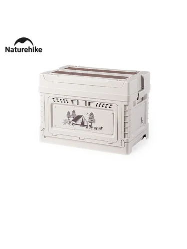 Ящик туристический Naturehike 50+10 л, трансформер, со столешницей, бежевый  brand: Naturehike, width_mm_2: 365, dlina_mm: 560, ves_kg_1: 4.3, material: Полипропилен, vysota_mm: 175
