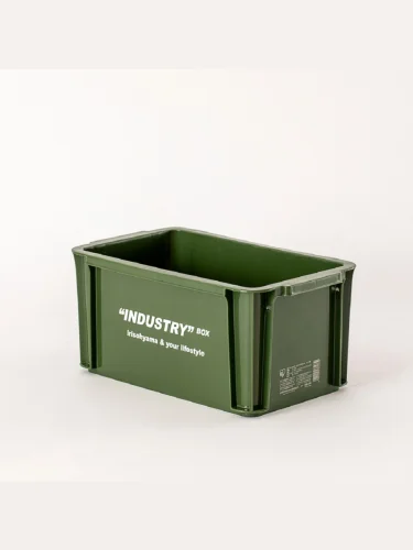 Контейнер IRIS для хранения, без крышки, хаки  brand: IRIS OHYAMA, tsvet: Зеленый, width_mm_2: 198, dlina_mm: 344, ves_kg_1: 0.395, material: Полипропилен, vysota_mm: 158