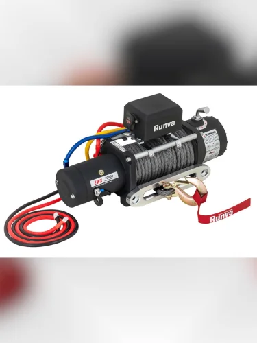 Лебёдка автомобильная электрическая 12V Runva EWX10000SSR 4500 кг (синтетический трос)  brand: RUNVA