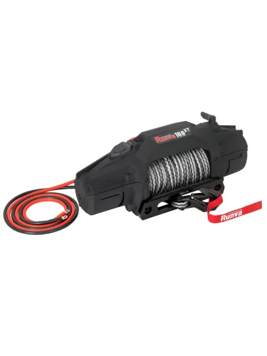 Лебёдка автомобильная электрическая 12V Runva EWXT10000FSR 4500 кг синтетический трос  brand: RUNVA, tyagovoe_usilie_funty: 10000, tip: Электрическая, napryazhenie_pitaniya_v: 12, tros: Сталь, peredatochnoe_otnoshenie: 196:1