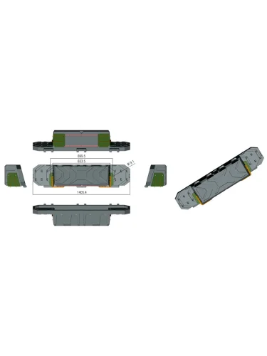 Силовой каркас-кунг Baja Racing (тип А) с 2-мя малыми рыбацкими ящиками Mitsubishi L200, Isuzu D-MAX, Nissan Navara  brand: Baja Racing, ves_kg_1: 75.08