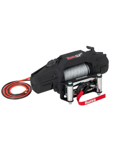 Лебёдка автомобильная электрическая 12V Runva EWXT12000F 5443 кг стальной трос  brand: RUNVA, tyagovoe_usilie_funty: 12000, tip: Электрическая, napryazhenie_pitaniya_v: 12, tros: Сталь, peredatochnoe_otnoshenie: 253:1