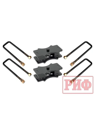 Комплект РИФ стремянок и проставок для лифта рессор на 40 мм Toyota Hilux 2004+, Nissan Navara D40, Mitsubishi L200 2015-2023, Toyota Tundra 2007+, Isuzu D-Max  brand: РИФ