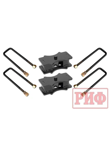 Комплект РИФ стремянок и проставок для лифта рессор на 60 мм Toyota Hilux 2004+, Nissan Navara D40, Mitsubishi L200 2015-2023, Toyota Tundra 2007+, Isuzu D-Max 2008+  brand: РИФ