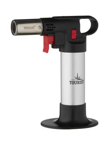 Резак газовый TOURIST SILVER с пьезоподжигом и возможностью перезаправки  brand: TOURIST, width_mm_2: 155, dlina_mm: 220, ves_kg_1: 0.24, toplivo: Газ, vysota_mm: 100, power_w: 350, moshchnost_vt: 350