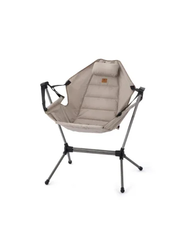 Кресло туристическое Naturehike складное, бежевое, до 120 кг  brand: Naturehike, tsvet: Бежевый, width_mm_2: 200, dlina_mm: 580, ves_kg_1: 5.54, material: Оксфорд, vysota_mm: 180