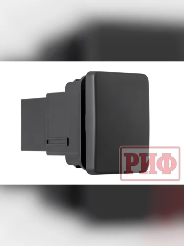 Кнопка ВКЛВЫКЛ, голубой, TOYOTA 32x22 (под гравировку)  brand: РИФ, width_mm_2: 25, dlina_mm: 70, ves_kg_1: 0.03, vysota_mm: 80, tsvet_podsvetki_indikatsii: Голубой