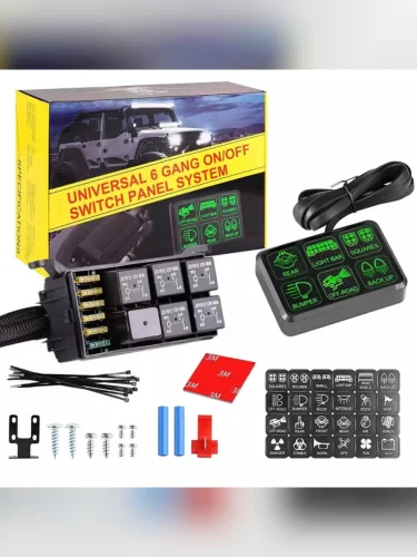 Панель переключателей групповая 6 шт. 12В 60А, 24В 40А 960Вт  brand: РИФ