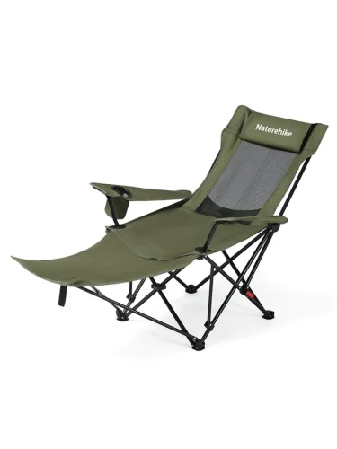 Кресло туристическое Naturehike Nightfall T05, 147х78,5х82  89 см, складное, до 150 кг. зеленое  brand: Naturehike, tsvet: Зеленый, width_mm_2: 170, dlina_mm: 900, ves_kg_1: 4, material: Оксфорд, vysota_mm: 170