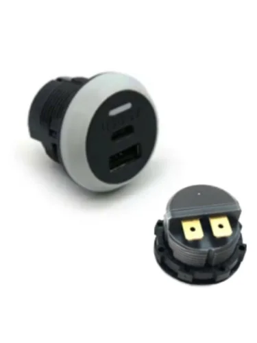 Розетка USB 5В3,6А , PD  brand: РИФ, width_mm_2: 40, dlina_mm: 40, ves_kg_1: 0.026, vysota_mm: 50