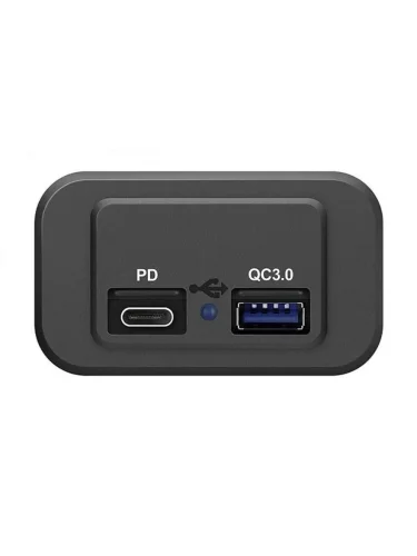Розетка USB QC 3.0, PD накладная  brand: РИФ, width_mm_2: 30, dlina_mm: 40, ves_kg_1: 0.032, vysota_mm: 70