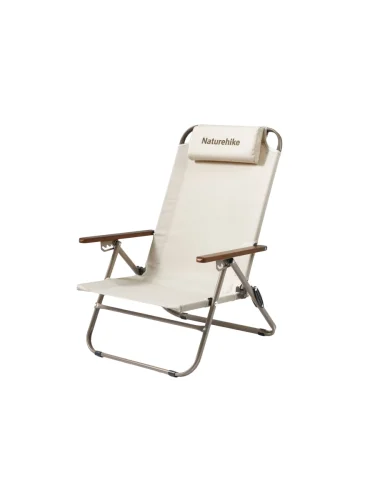 Кресло туристическое Naturehike Xing Wang T02, 88х73,5х60 см, складное, до 110 кг. бежевое  brand: Naturehike, tsvet: Бежевый, width_mm_2: 85, dlina_mm: 615, ves_kg_1: 4, material: Оксфорд, vysota_mm: 850