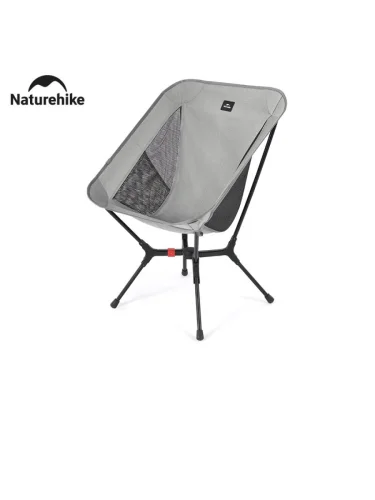 Кресло туристическое Naturehike Yamami YL01 складное, 55х54х73,5 см, до 180 кг, серое  brand: Naturehike, tsvet: Серебристый, width_mm_2: 140, dlina_mm: 380, ves_kg_1: 1.3, material: Полиэстер, vysota_mm: 140