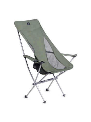 Кресло туристическое Naturehike YL06 складное, 47х36,5х98,5 см, высокая спинка, до 150 кг, зеленое  brand: Naturehike, tsvet: Зеленый, width_mm_2: 120, dlina_mm: 500, ves_kg_1: 1.65, material: Оксфорд, vysota_mm: 120
