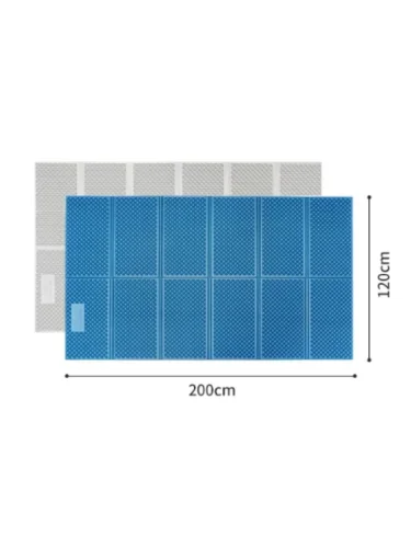 Коврик туристический Naturehike двойной 200х120х1.8 см. IXPE, голубой  brand: Naturehike, tsvet: Голубой, width_mm_2: 130, dlina_mm: 600, ves_kg_1: 0.77, material: Вспененный полиэтилен, vysota_mm: 130