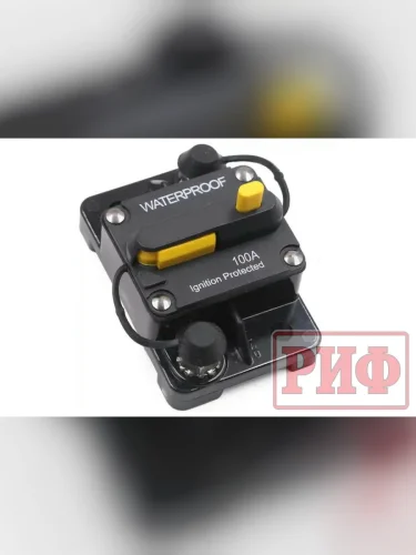 Предохранитель автоматический РИФ 100А  brand: РИФ, width_mm_2: 100, dlina_mm: 60, ves_kg_1: 0.11, primenyaemost: Универсальная, vysota_mm: 60