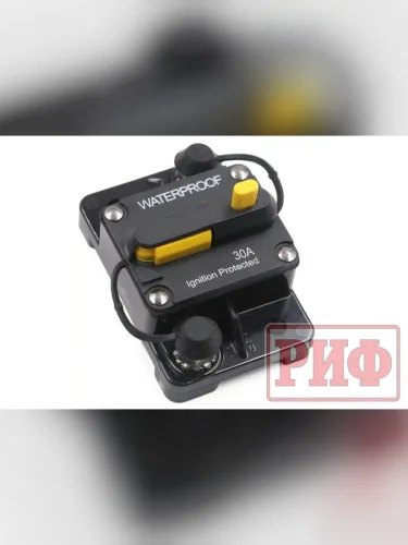 Предохранитель автоматический РИФ 30А  brand: РИФ, width_mm_2: 100, dlina_mm: 60, ves_kg_1: 0.31, primenyaemost: Универсальная, vysota_mm: 60