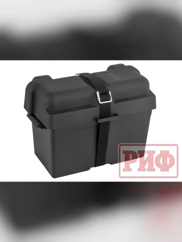 Бокс аккумуляторный 443х253х305 мм  brand: РИФ, width_mm_2: 270, dlina_mm: 430, ves_kg_1: 1.65, vysota_mm: 340