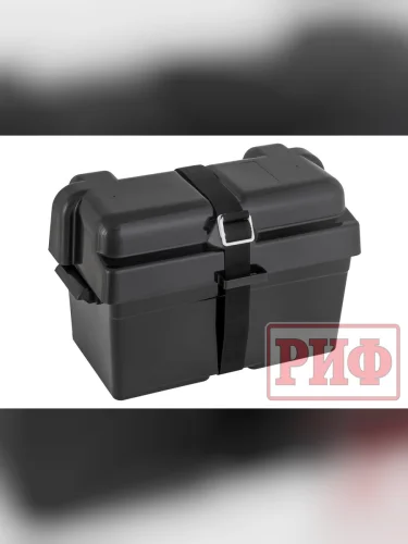 Бокс аккумуляторный 430х245х270 мм  brand: РИФ, width_mm_2: 270, dlina_mm: 430, ves_kg_1: 1.55, vysota_mm: 340