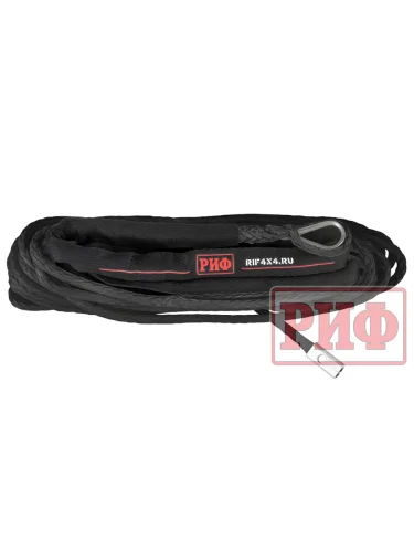 Трос для лебёдки синтетический РИФ 6 мм15 м, черный  brand: РИФ, width_mm_2: 60, dlina_mm: 100, ves_kg_1: 0.32, vysota_mm: 290