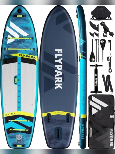 Сапборд надувной FLYPARK Fishing 325x89x15 см  brand: FLYPARK, width_mm_2: 410, dlina_mm: 975, ves_kg_1: 15.2, vysota_mm: 240