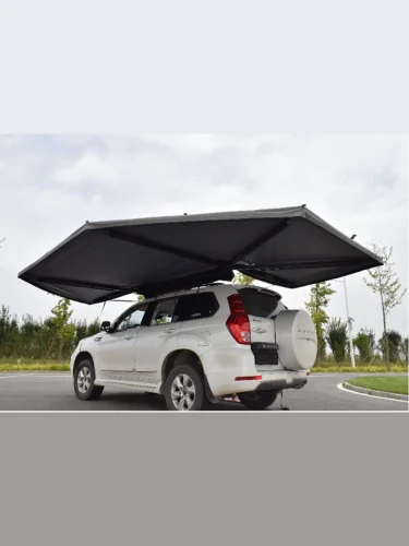 Маркиза автомобильная РИФ веерная, безопорная 2,3х2 м (левая), увеличенная, серая  brand: РИФ, width_mm_2: 250, dlina_mm: 2300, ves_kg_1: 40, vysota_mm: 200