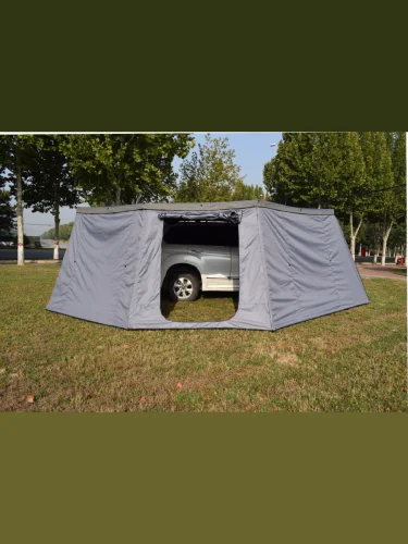 Стенки к автомобильной веерной маркизе (тамбур) РИФ 2.3х2 м, (правые) увеличенные  brand: РИФ, tsvet: Серый, width_mm_2: 250, dlina_mm: 530, ves_kg_1: 12.8, vysota_mm: 250