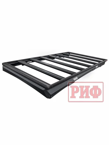 Багажник экспедиционный (платформа) алюминиевый РИФ 1150x2080 мм для Toyota Land Cruiser Prado 120 (с крепежом)  brand: РИФ, width_mm_2: 400, dlina_mm: 2100, ves_kg_1: 36, material: Алюминий, vysota_mm: 120
