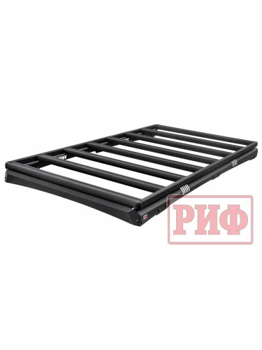 Багажник экспедиционный (платформа) алюминиевый РИФ 1150x2080 мм для Mitsubishi Pajero IV (с крепежом)  brand: РИФ, width_mm_2: 400, dlina_mm: 2100, ves_kg_1: 36, material: Алюминий, vysota_mm: 120